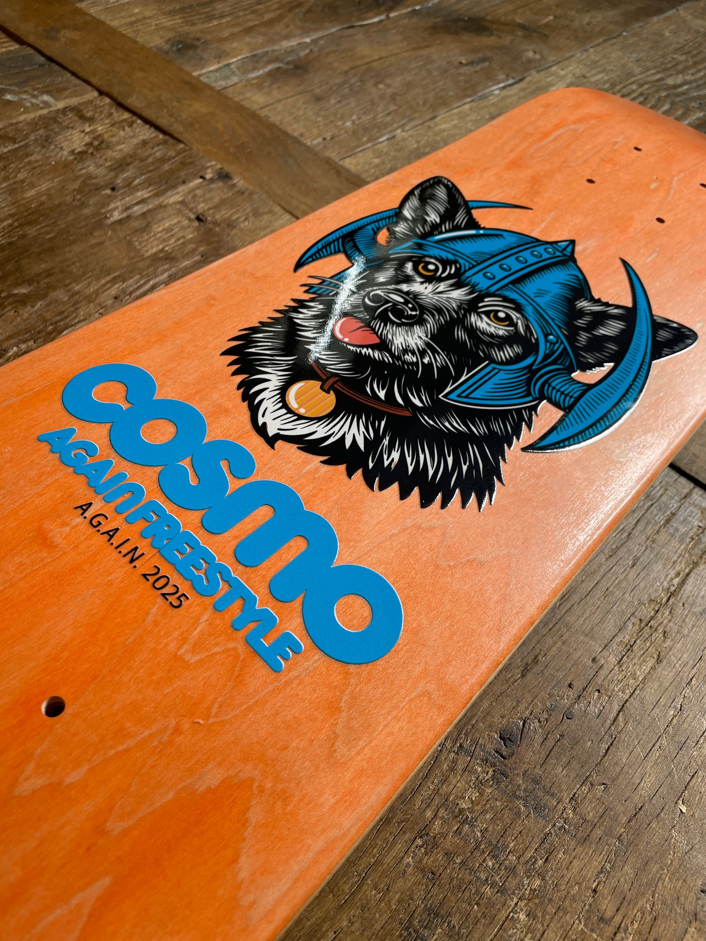 Deck Again Cosmo 7.5” - Orange/Blue