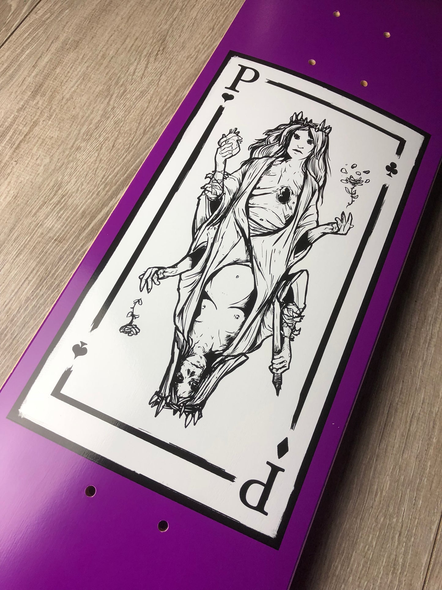 "Tarot card" Double kick 7,3"x28,8 (Purple)